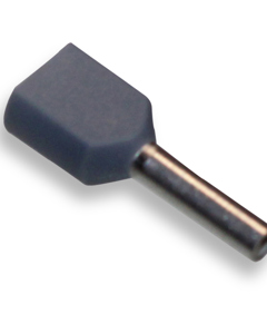 Wire end ferrule double with plastic collar 0.75mm² 100pcs